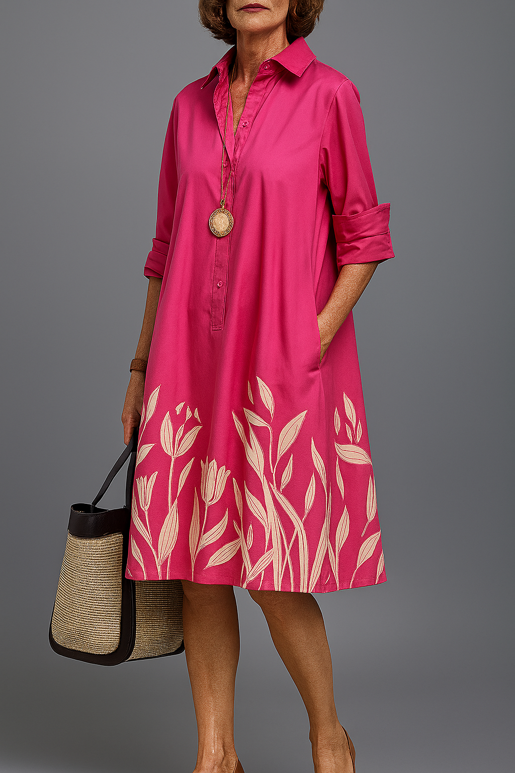 Liane Luxurious Midi Dress for Effortless Elegance