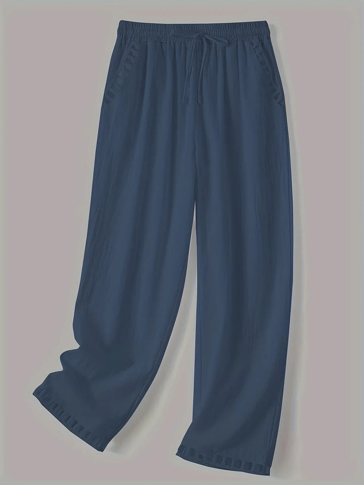 Tracey Contrast Trim Cropped Pants
