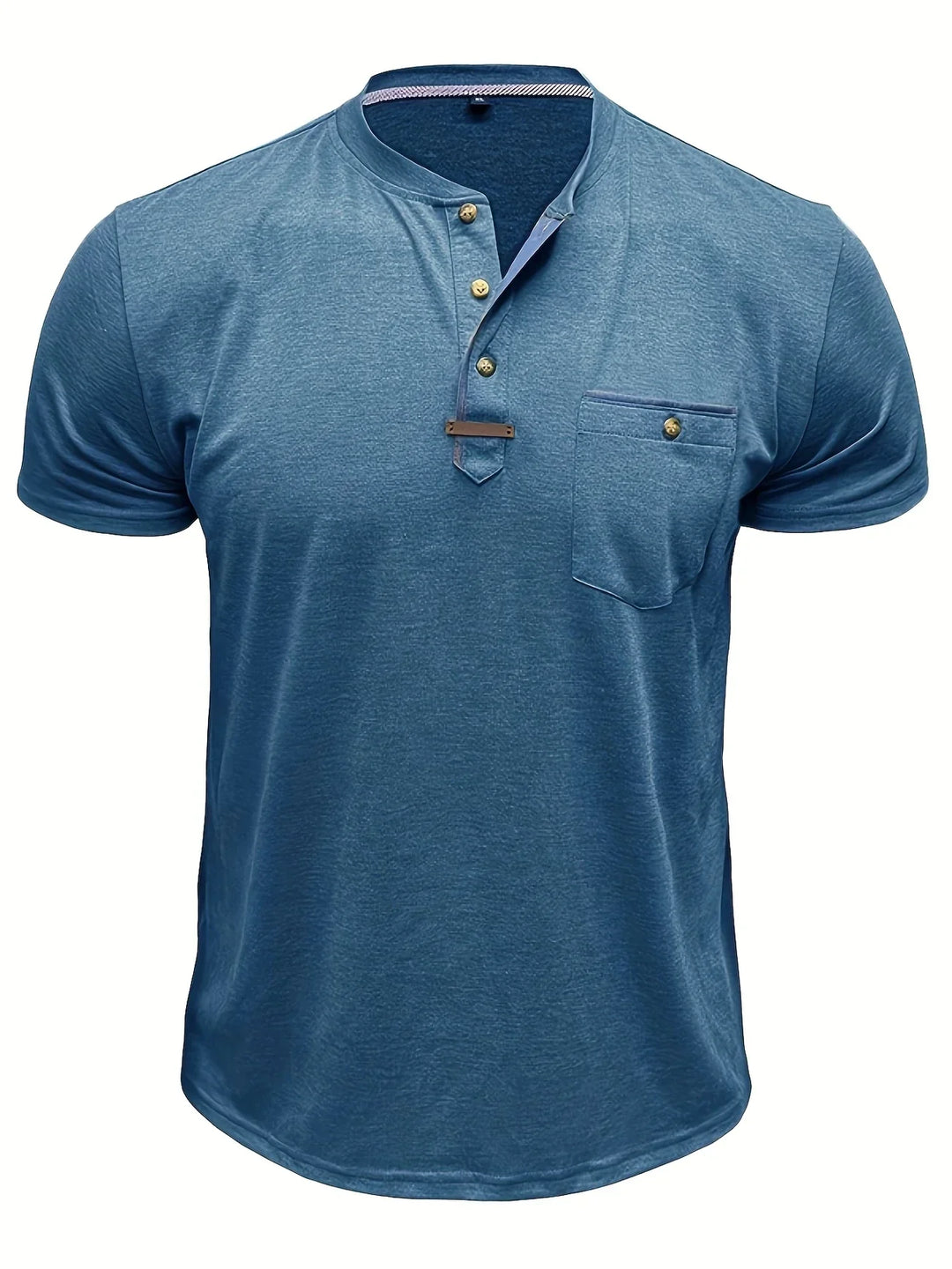 Saxon Elegant Round Neck T Shirt With Pocket