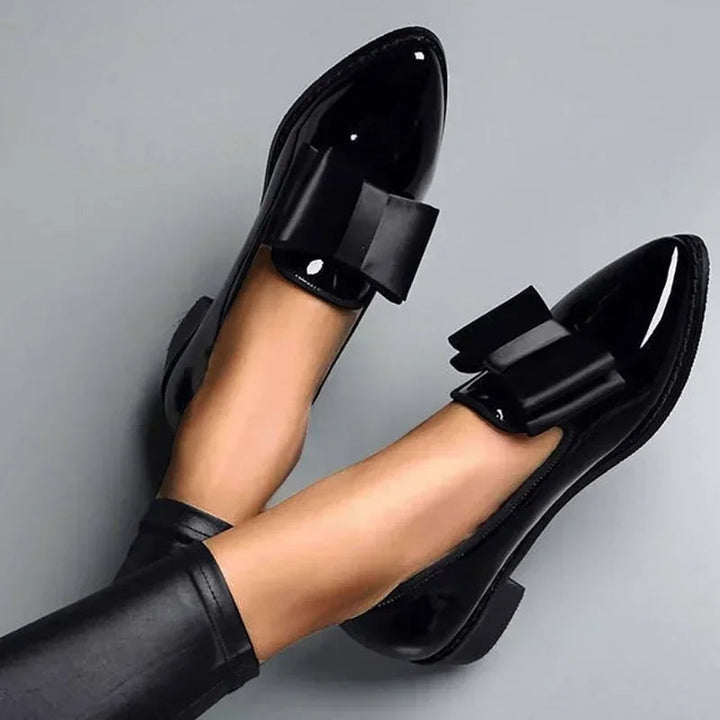 Broome Eco Leather Bow Flats