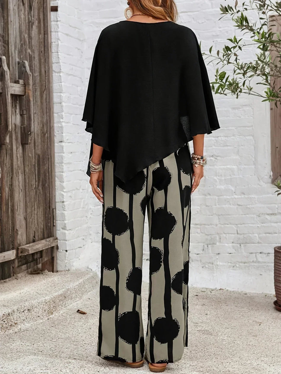 Cleope Comfortable Elastic Waist Two-Piece Set