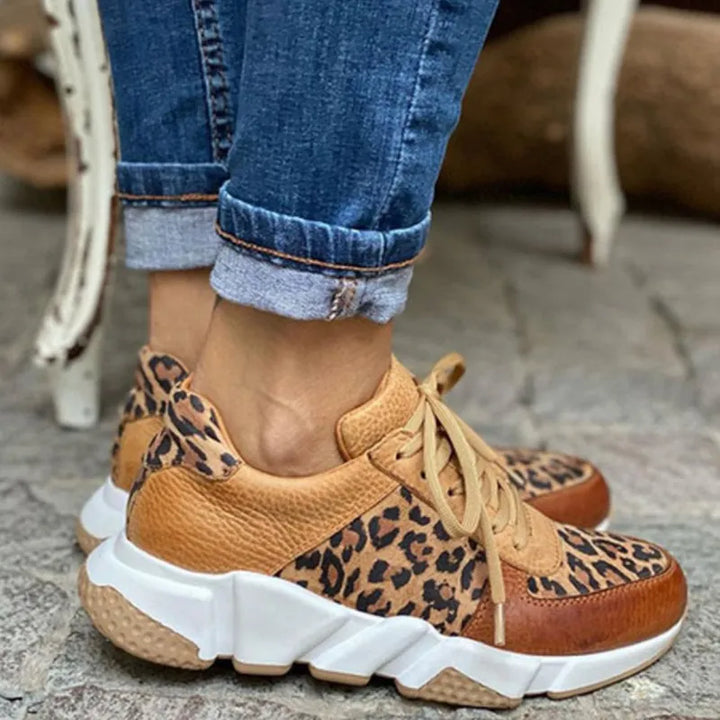 Crissa Comfortable Leopard Sneakers