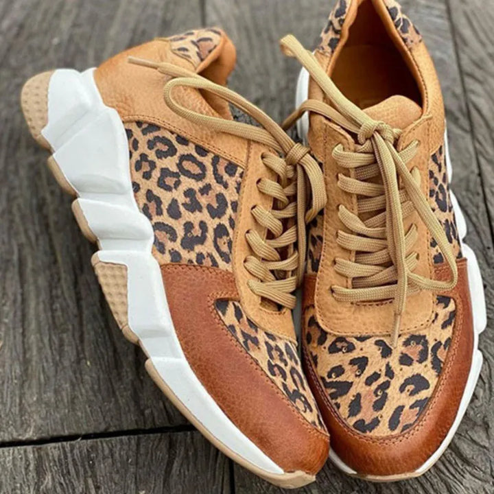 Crissa Comfortable Leopard Sneakers