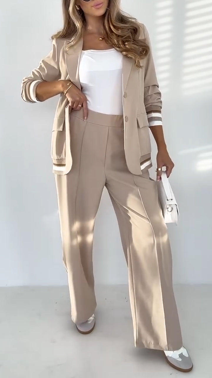 Striped Casual Suit