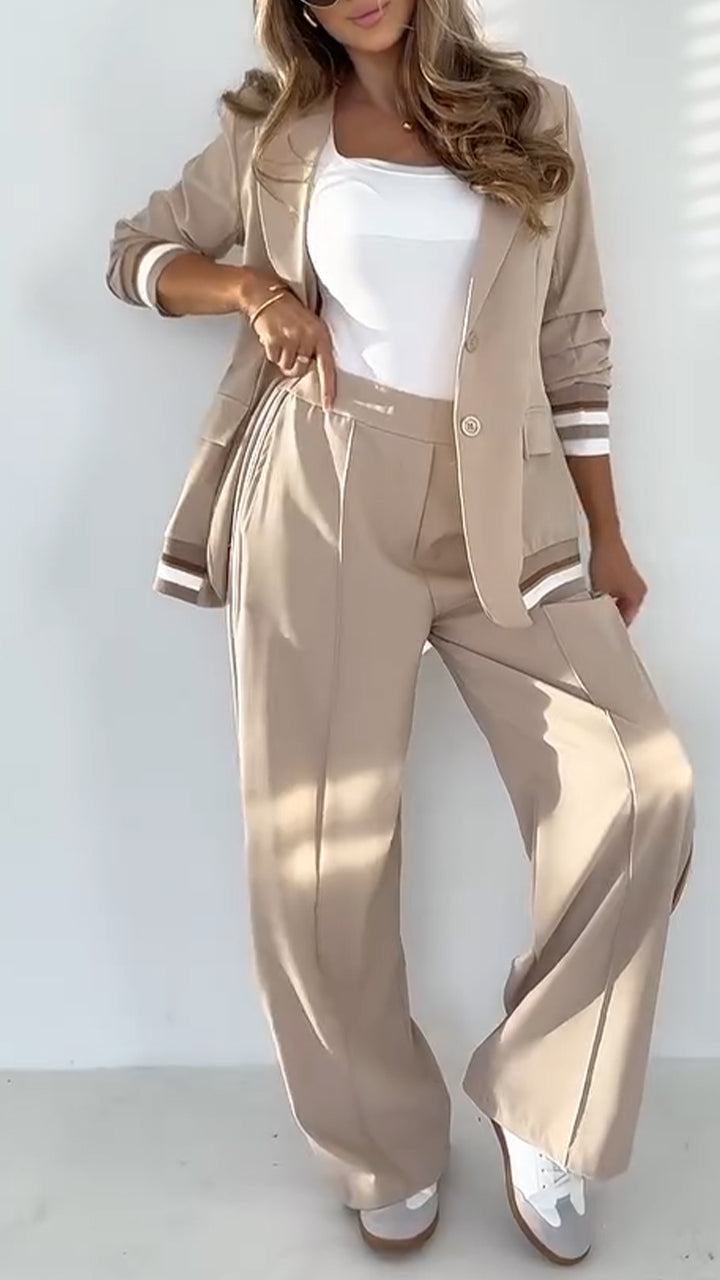 Striped Casual Suit