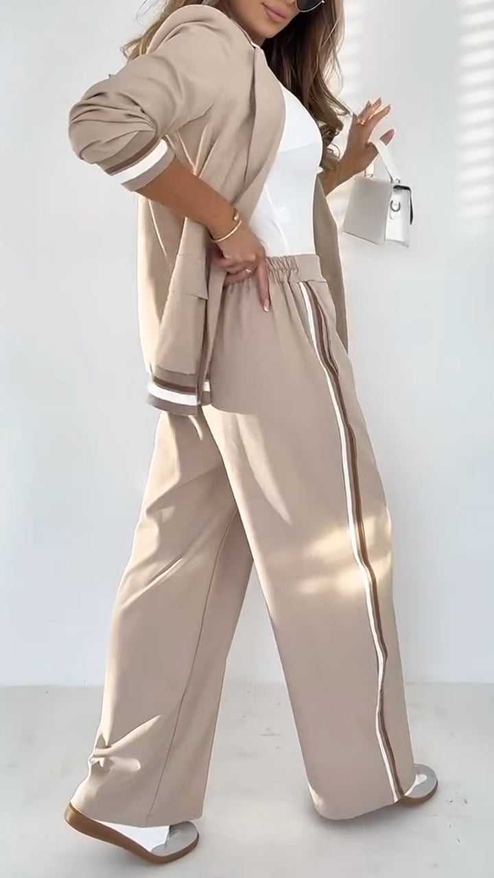 Striped Casual Suit