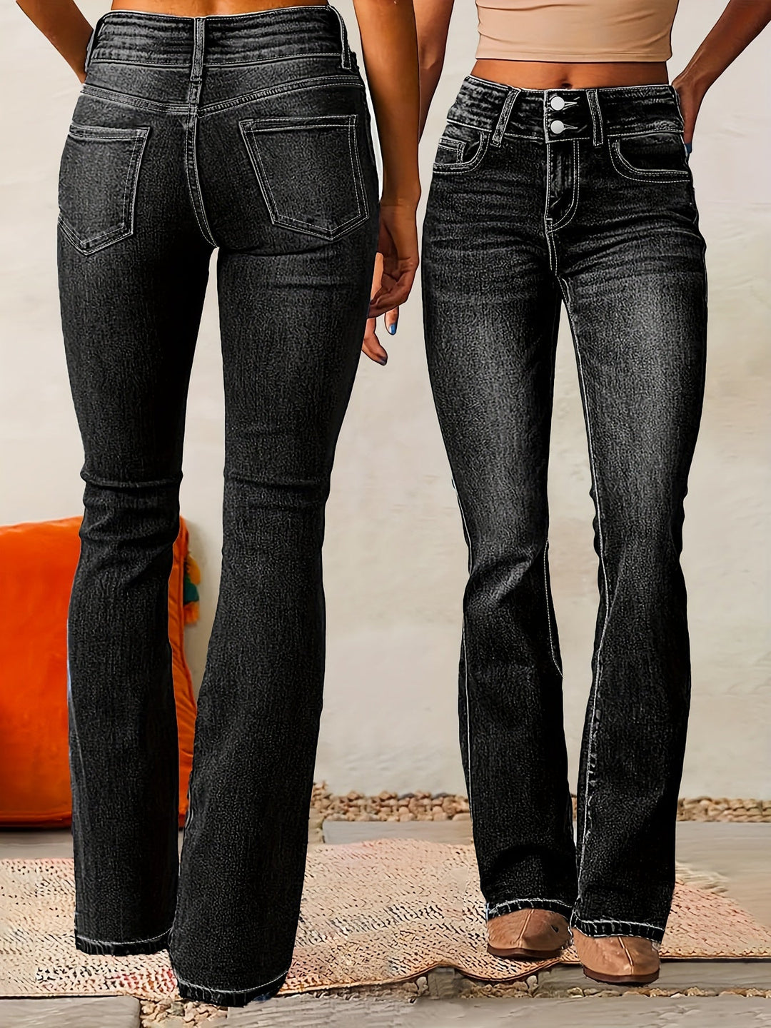 Aya High-Waisted Flare Jeans