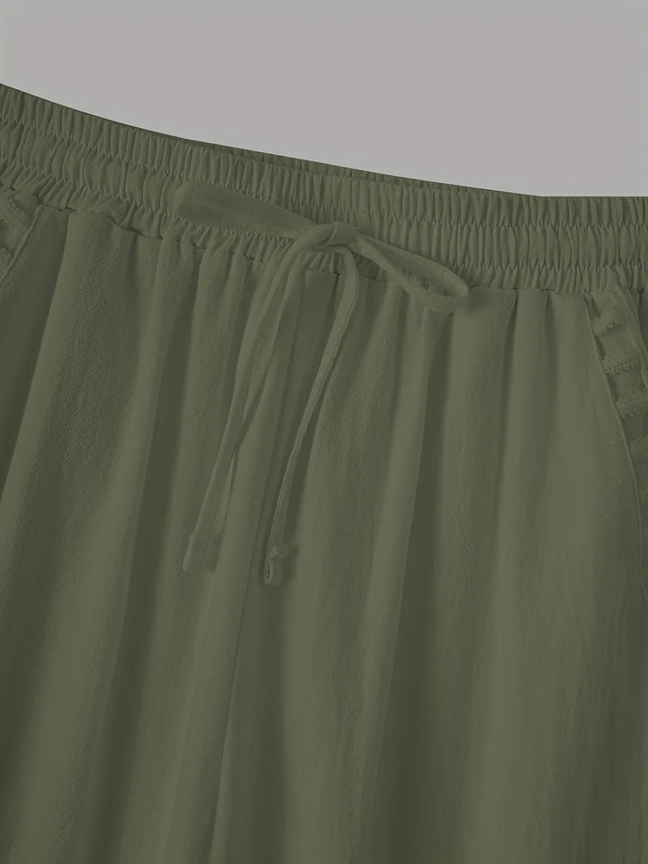 Tracey Contrast Trim Cropped Pants