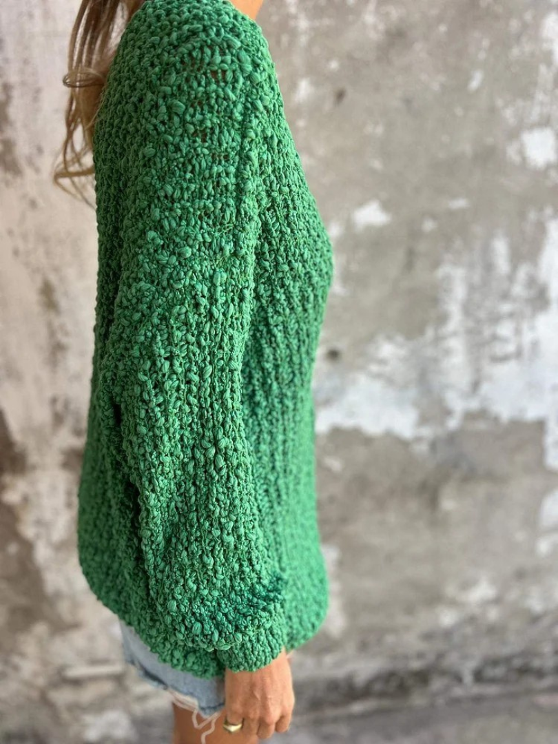 Amber Cozy Textured Knit Sweater