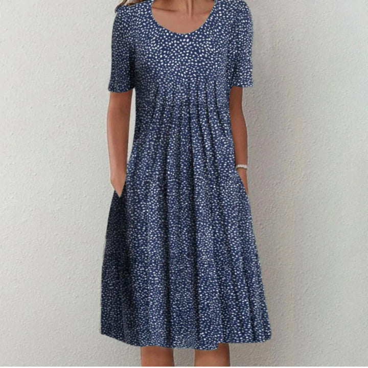 Sofia Stylish and Casual Floral Dress with Pockets