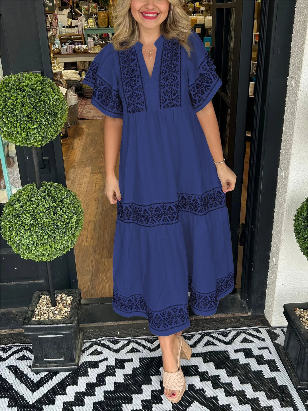 Nancy Dress Boho Maxi Dress