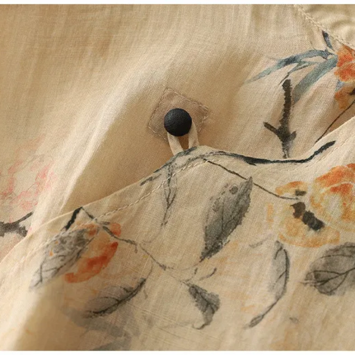 AMANDA LINEN TOP