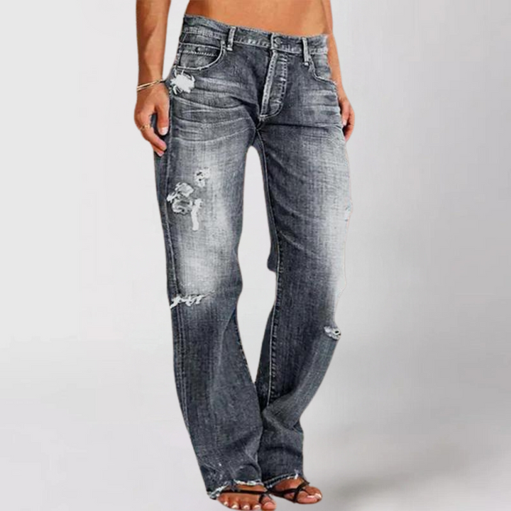 Viktoria Loose Wide-Leg Denim Jeans