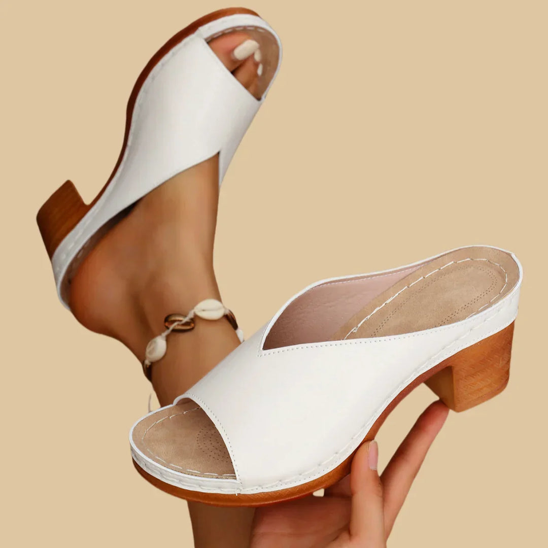 Sorina Orthopedic Thick Heel Sandal