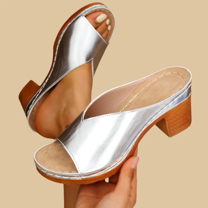 Sorina Orthopedic Thick Heel Sandal