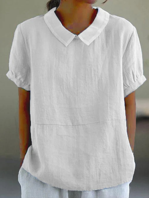 Amalie Relaxed Fit Collared Blouse