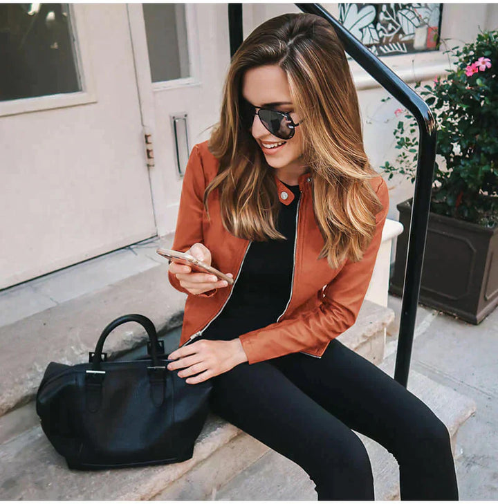 Sophia Italian Leather Jacket
