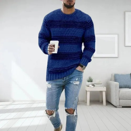 Darien Striped Chunky Knit Sweater