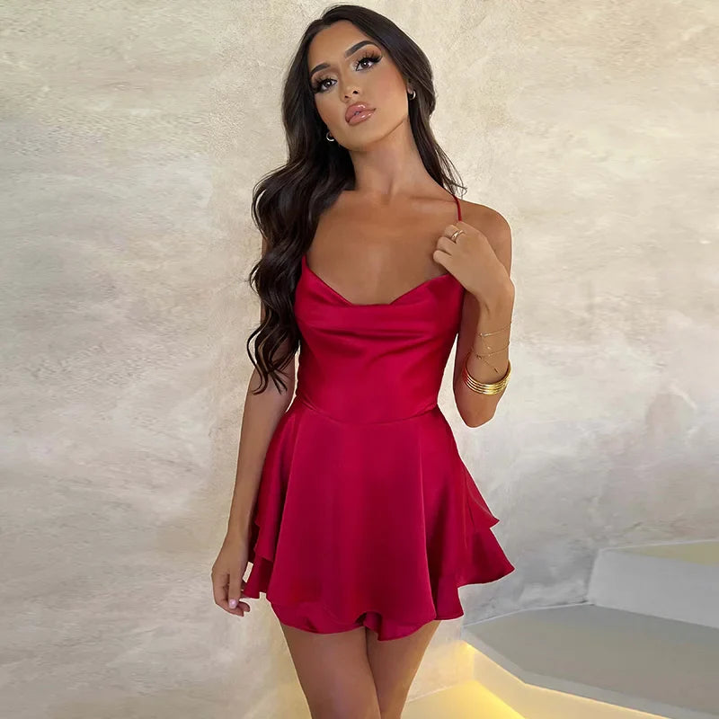 Abigail Satin Dress