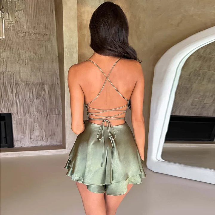 Abigail Satin Dress