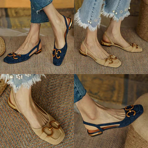 Valentina Orthopedic Leather Buckle Sandals