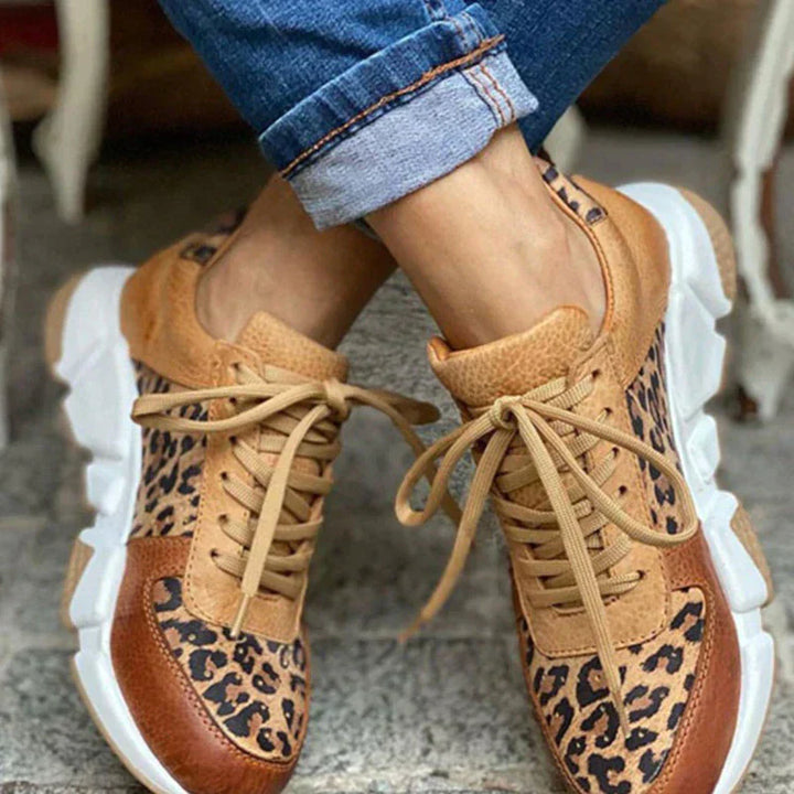 Crissa Comfortable Leopard Sneakers