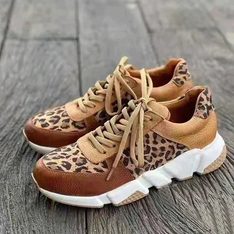 Crissa Comfortable Leopard Sneakers