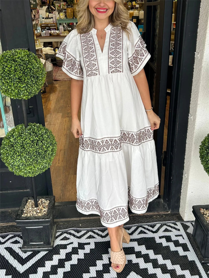 Nancy Dress Boho Maxi Dress