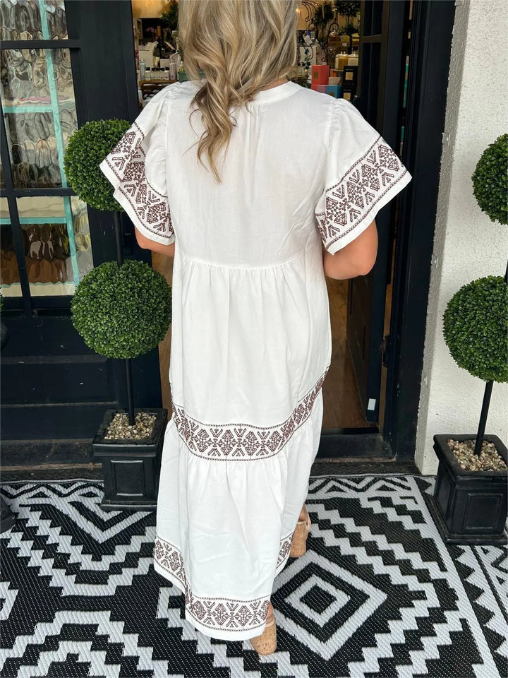 Nancy Dress Boho Maxi Dress