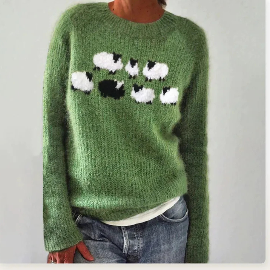 AMELIE RETRO KNITTED JUMPER