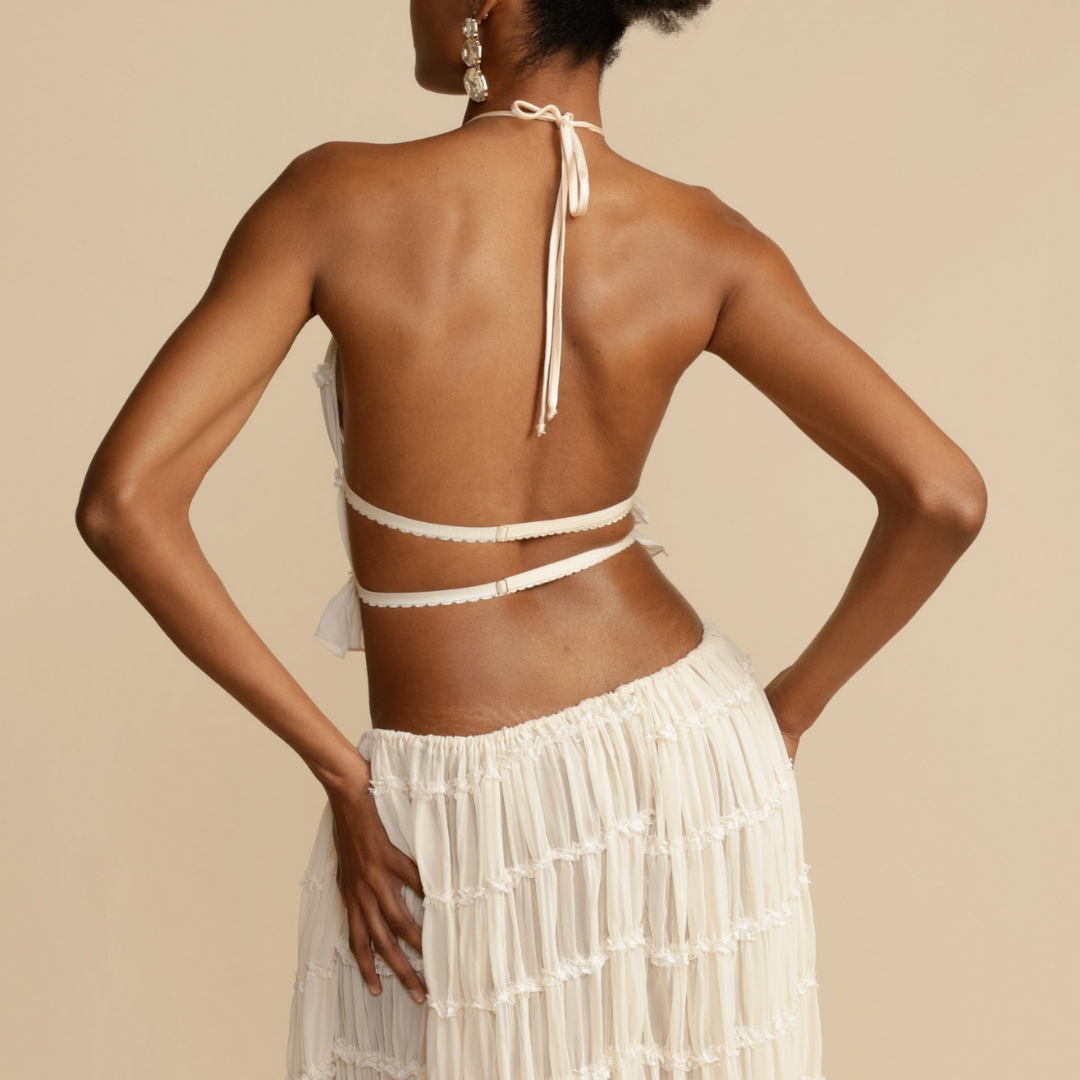 Halter Top And Skirt Set