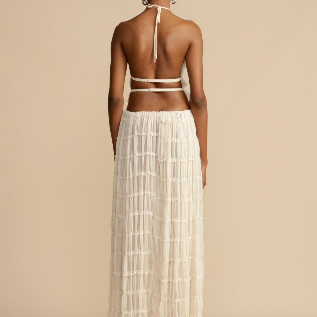 Halter Top And Skirt Set