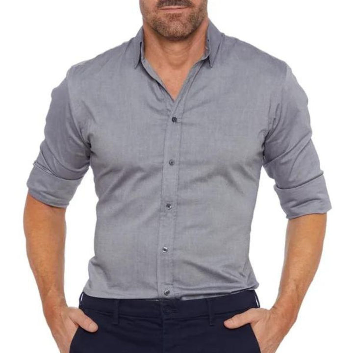 Leo Crease-resistant Zip-up Shirt