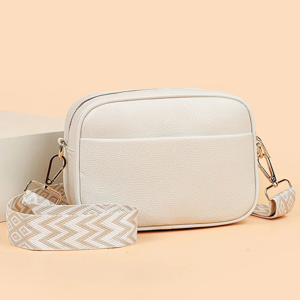Zara Refined Leather Shoulder Bag