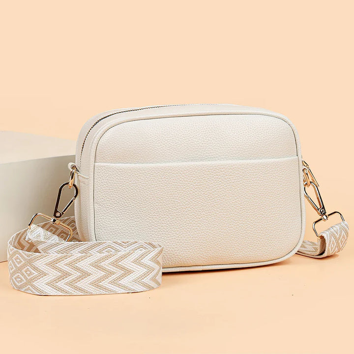 Zara Refined Leather Shoulder Bag