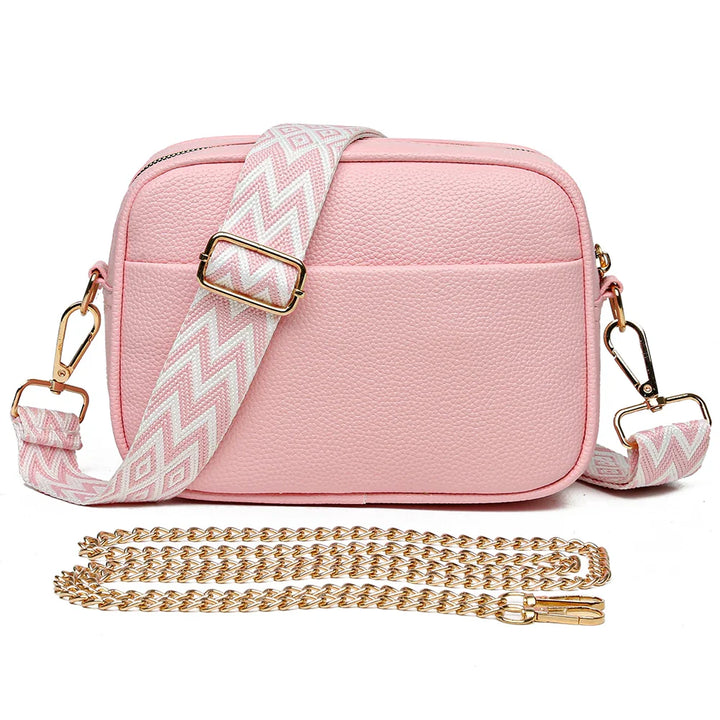 Zara Refined Leather Shoulder Bag