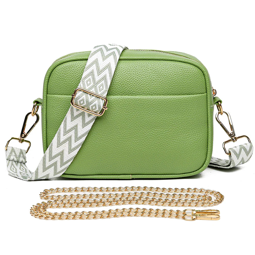 Zara Refined Leather Shoulder Bag