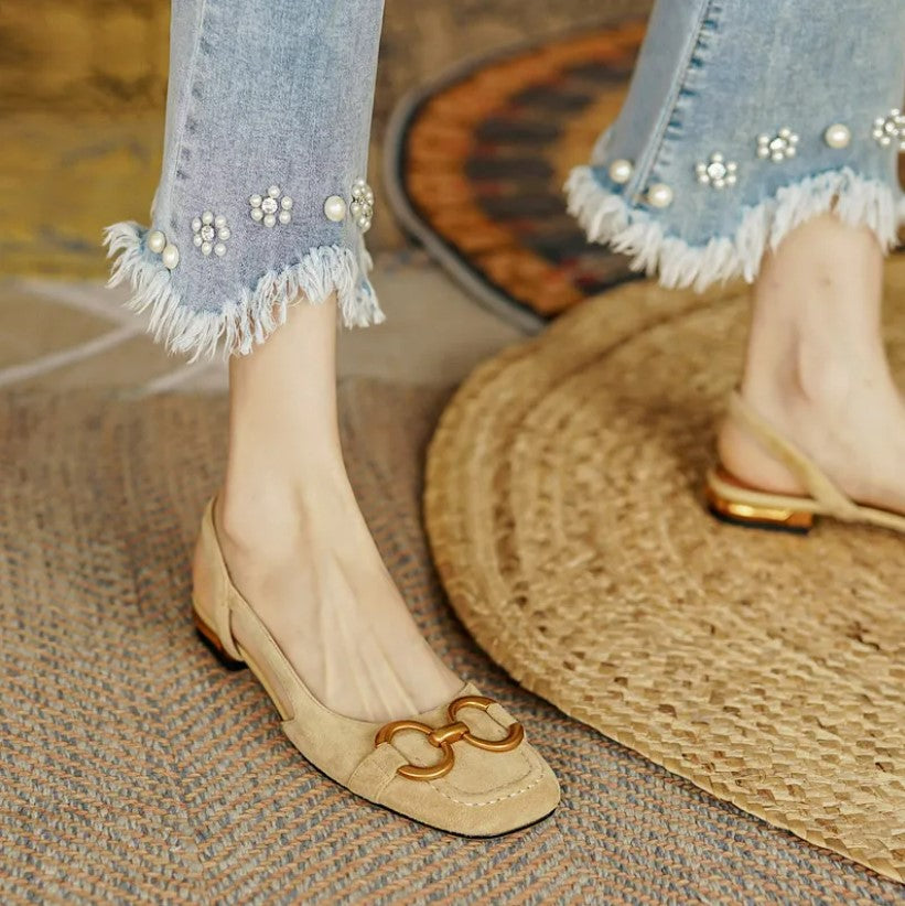 Valentina Orthopedic Leather Buckle Sandals