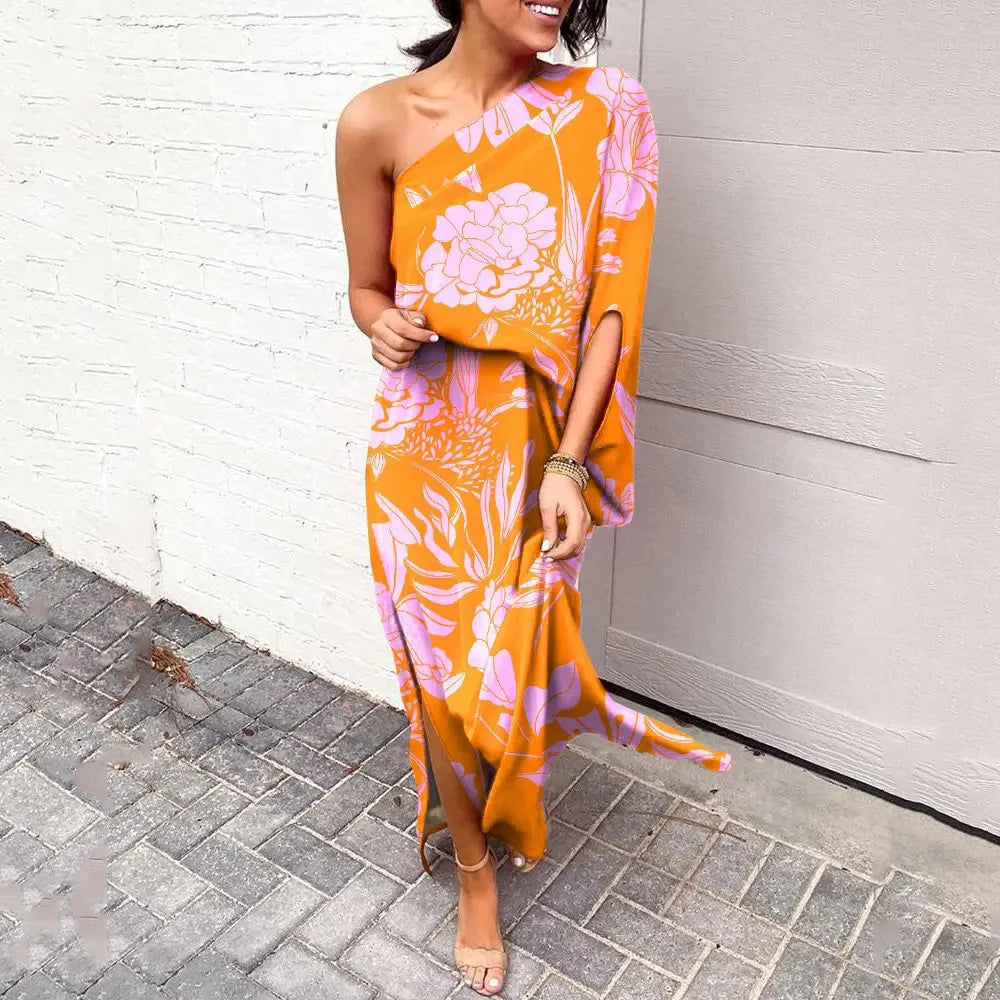 Candice One-Shoulder Elegant Dress