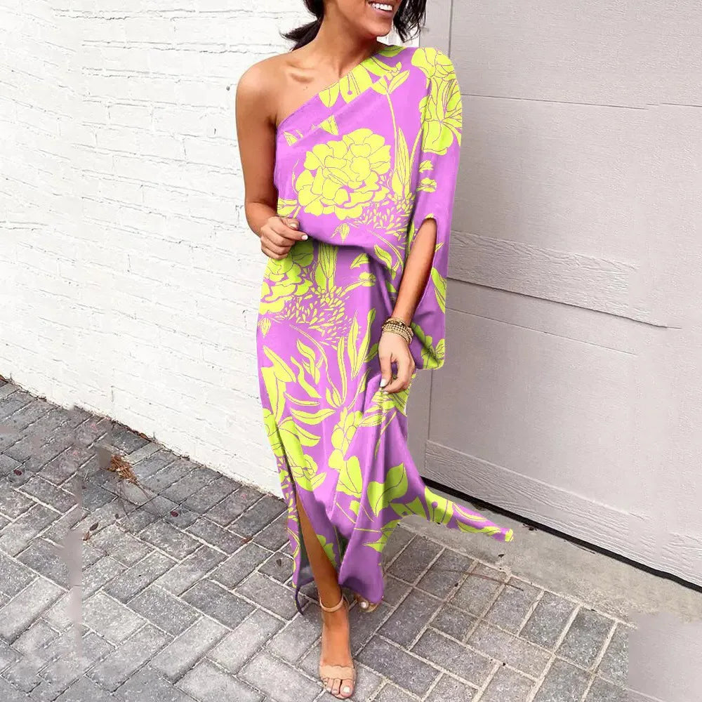 Candice One-Shoulder Elegant Dress