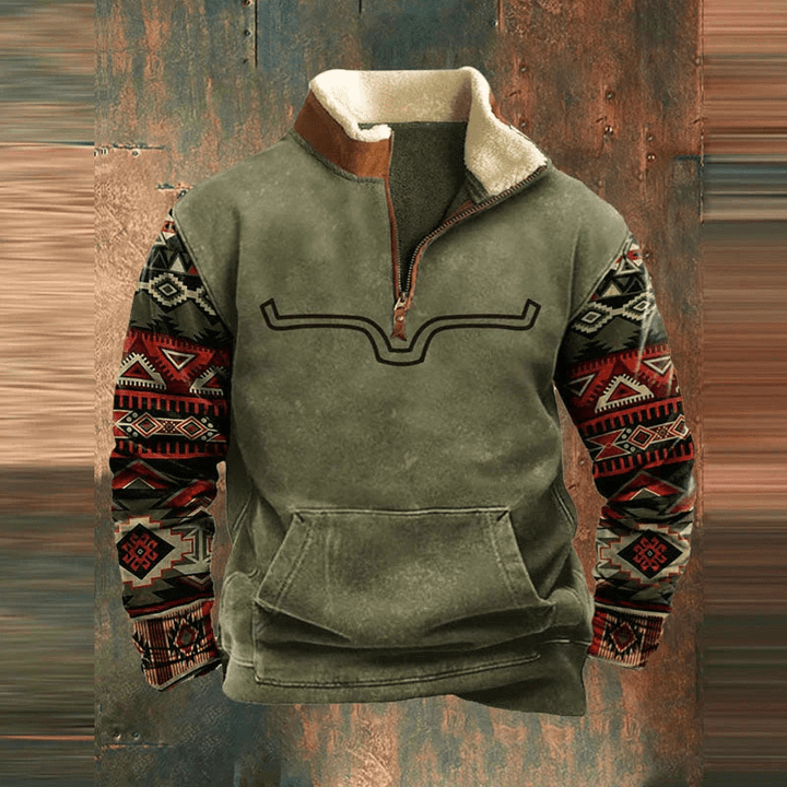 Dakota Graphic Zip-Up Sweatshirt