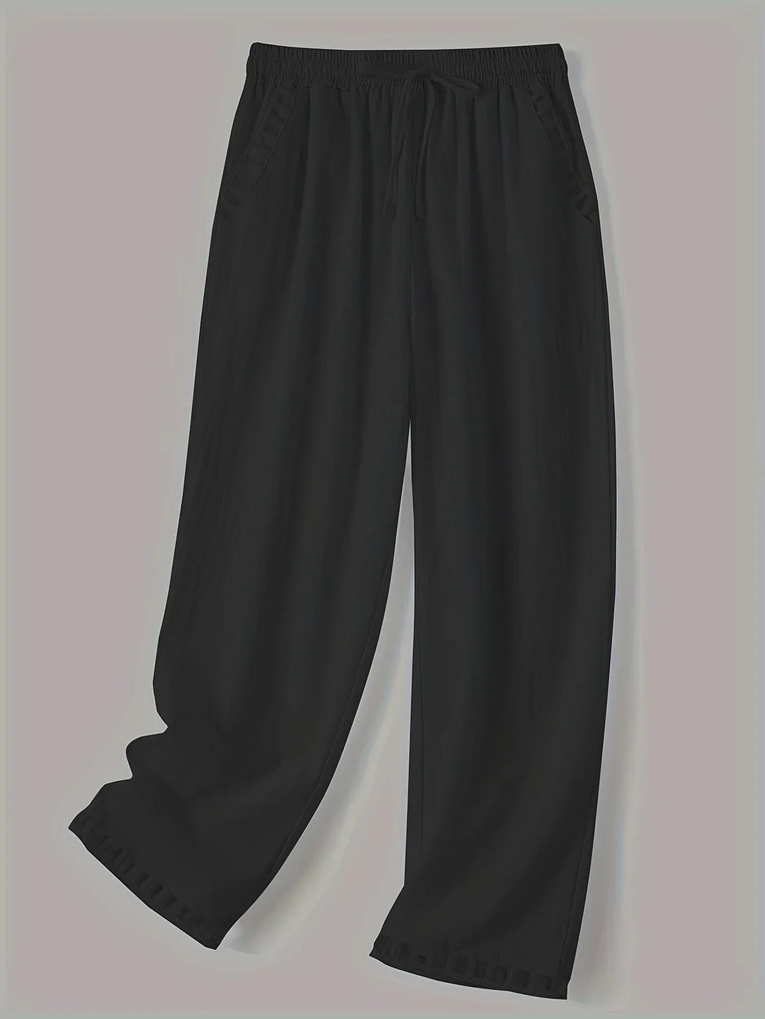Tracey Contrast Trim Cropped Pants