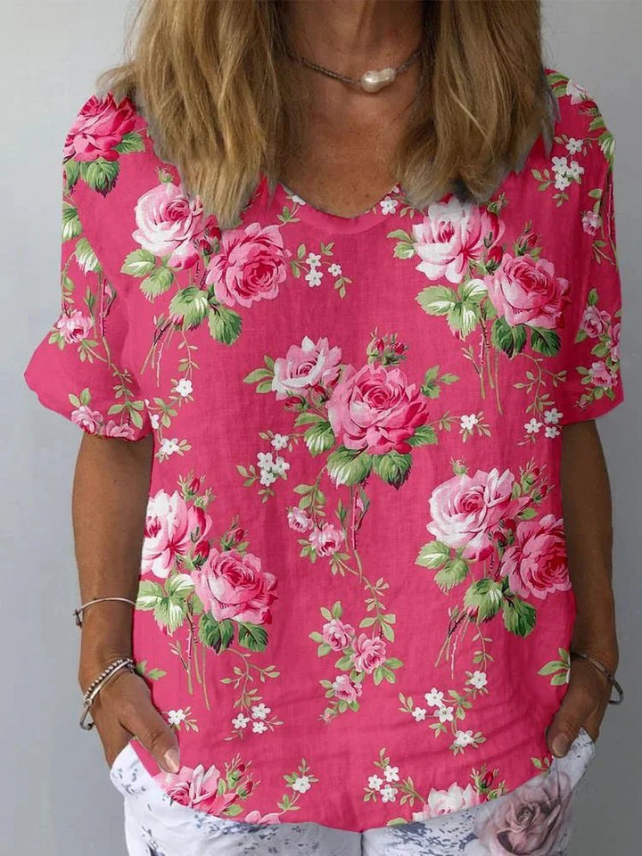 Lisa Artistic Floral Shirt