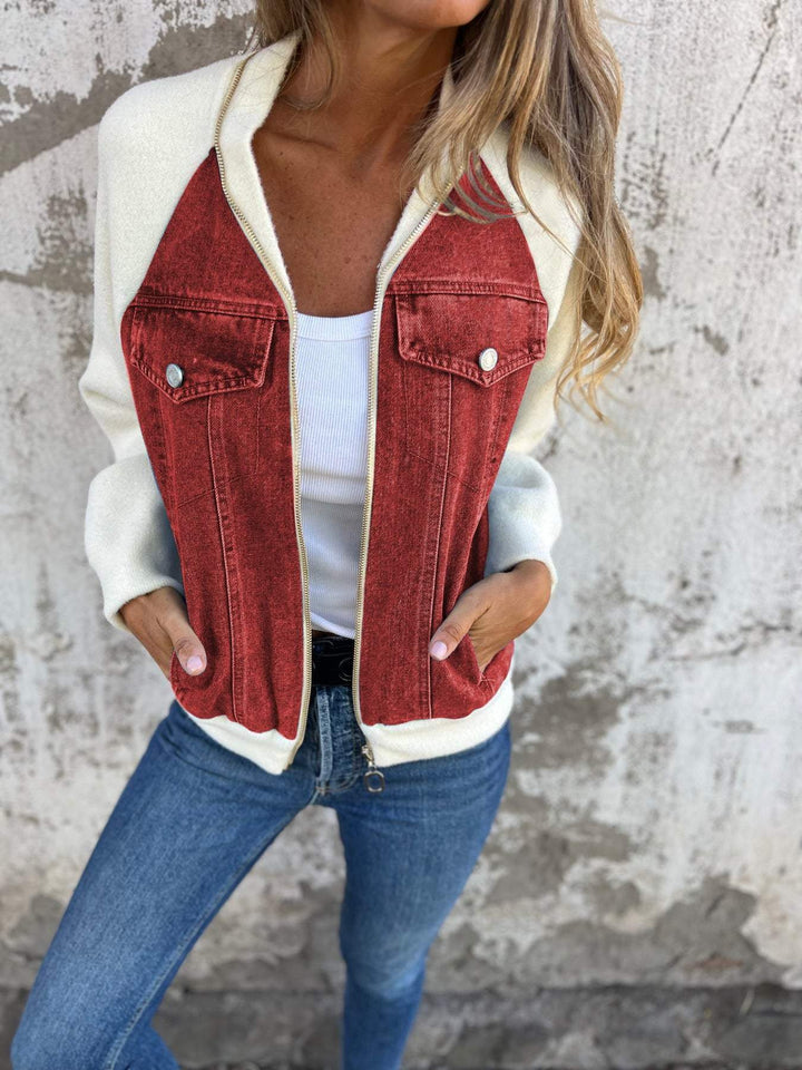 Modern Jacket with Denim