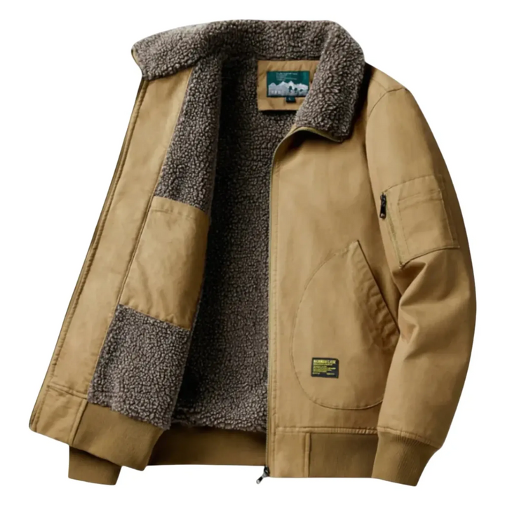 Jan Sherpa-Lined Bomber Jacket