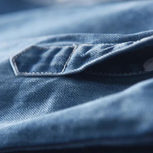 Men's Premium Denim Button Up