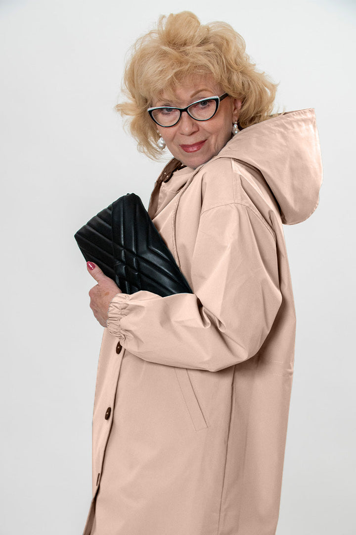 Leanne Water-Resistant Oversized Hooded Jacket