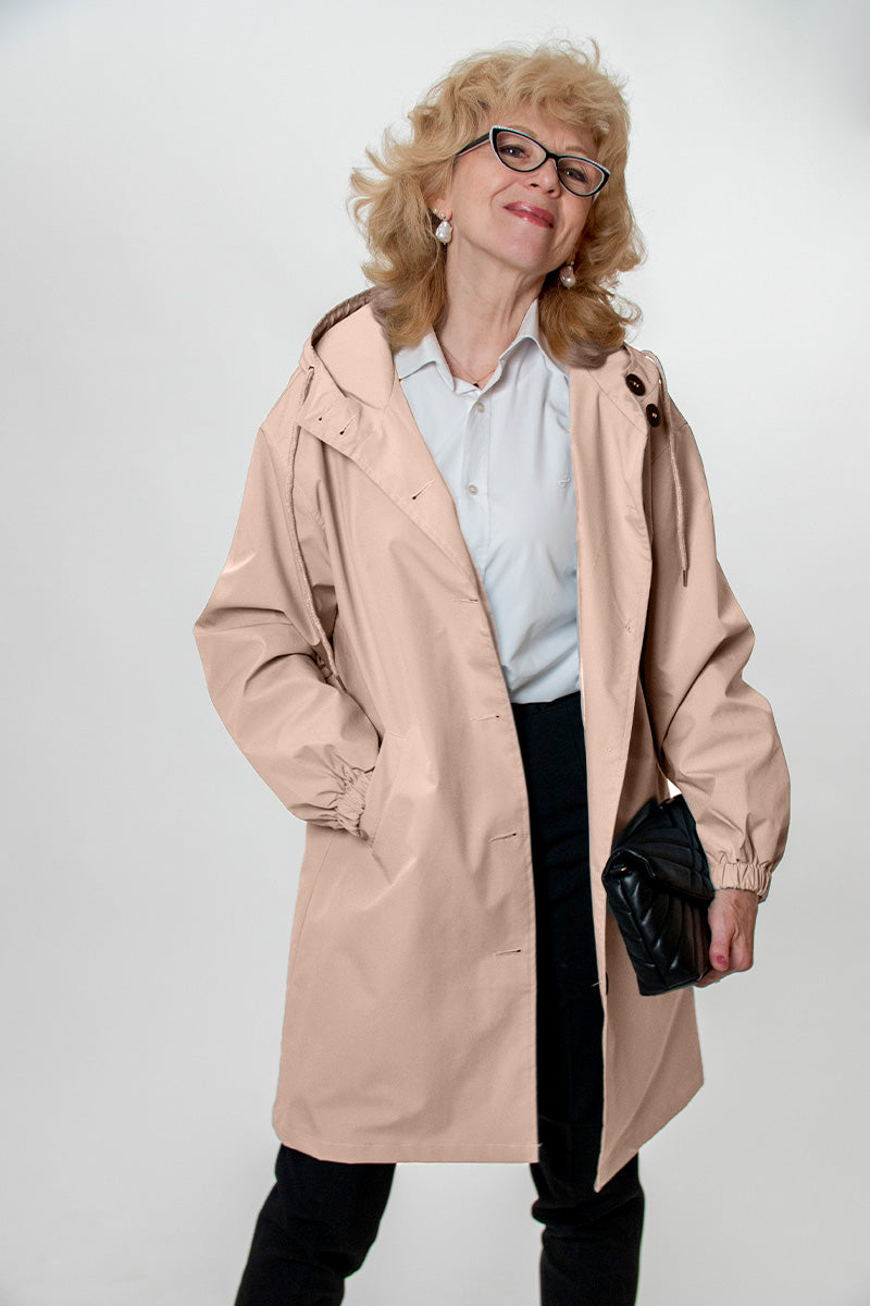 Leanne Water-Resistant Oversized Hooded Jacket