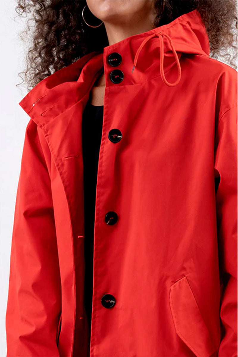 Leanne Water-Resistant Oversized Hooded Jacket