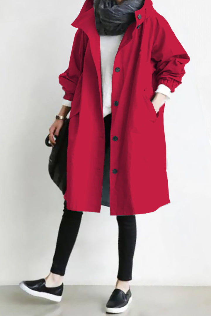 Leanne Water-Resistant Oversized Hooded Jacket